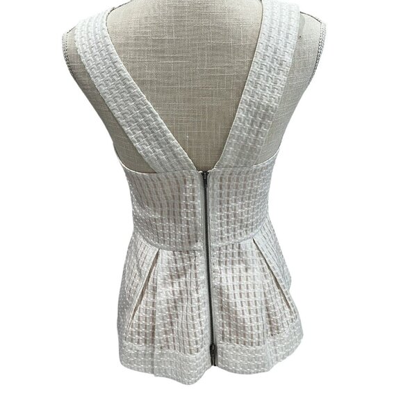 Maeve Womens Woven White Sleeveless Top With Straps Size 6 - Picture 4 of 7